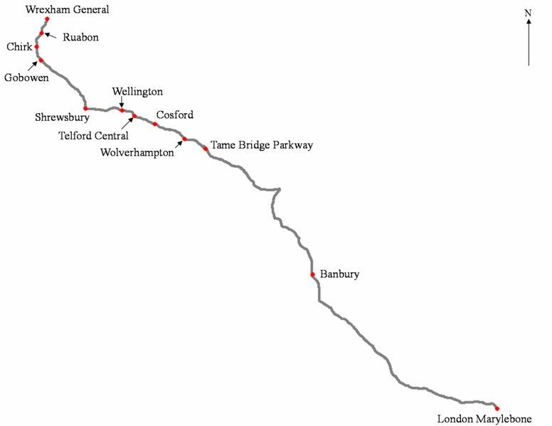 Wrexham Shropshire Marylebone Railway wrexham-shropshire-marylebone-railway